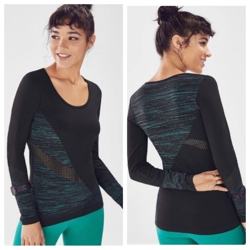 Black and Green Women's Top